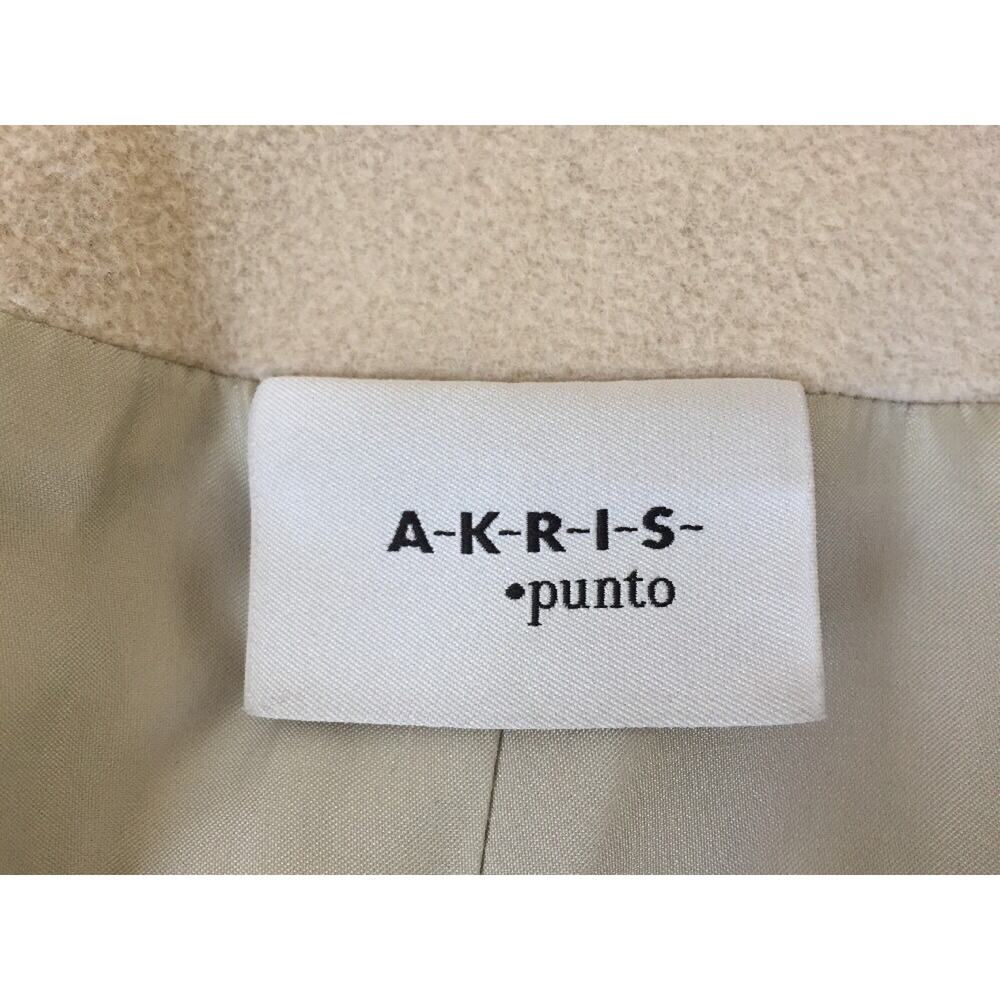 Akris Punto Wool Angora Single Breasted Belted Knee Length Peacoat Trench 6 38" - Picture 7 of 10